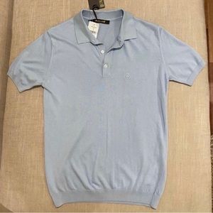 A classic polo shirt. Roberto Cavalli brand. Price was $295. S size.